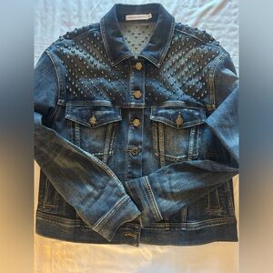 Rebecca Minkoff Blue Studded Denim Jacket